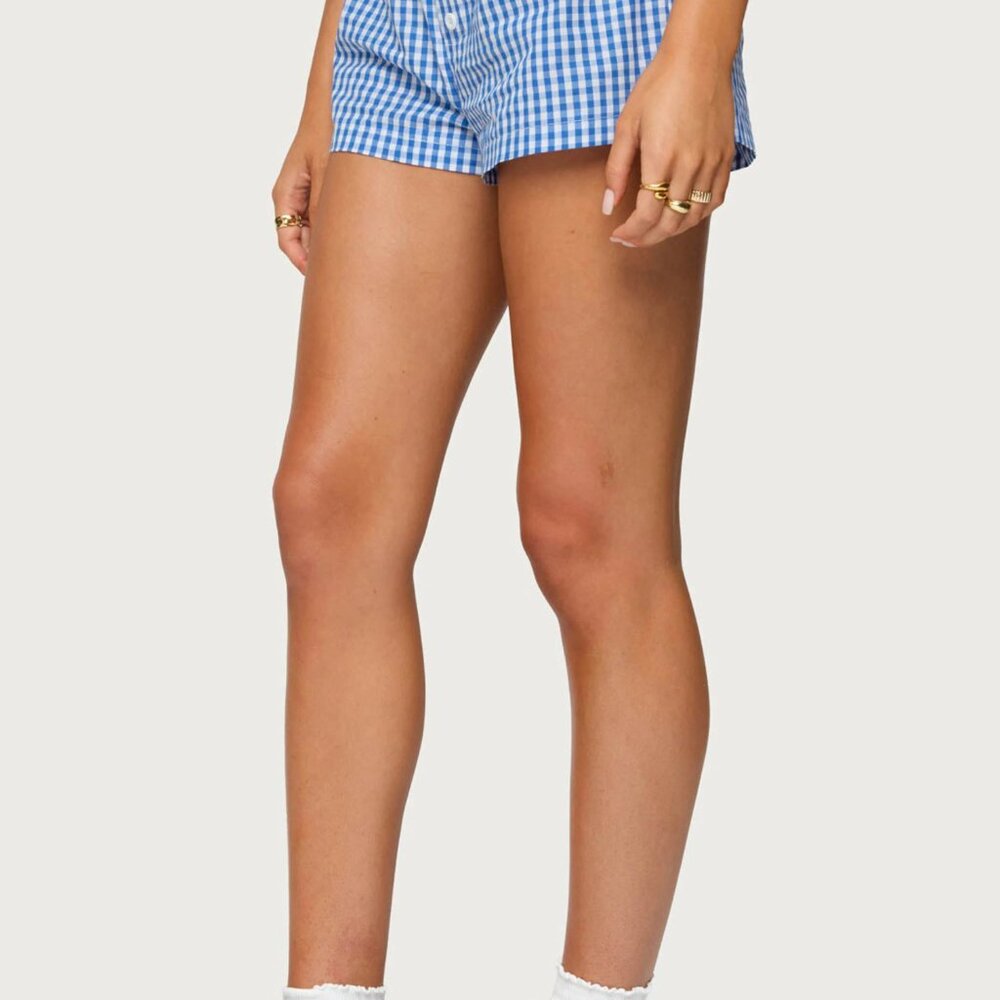 Edikted Gingham Boxer Shorts, NWT - Picture 4 of 5
